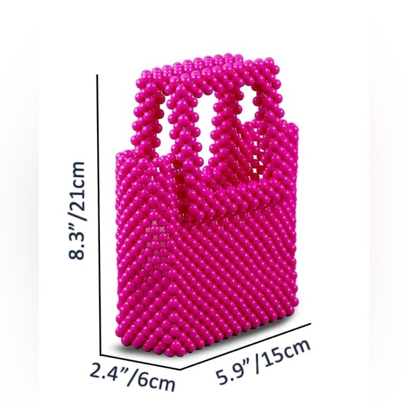 Hot pink headed clutch bag - Picture 5 of 5